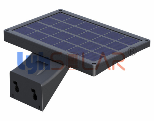 8W Black Solar Sensor Lights Outdoor Wall Mounted Wireless Installation