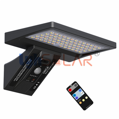 Black 5W Deck Post Led Solar Lights 3000k CTT Materials ABS And PC Lens Anti-UV