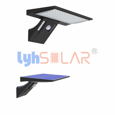 Whale Tail Shape Solar Motion Sensor Led Wall Light Smd2835 Chips
