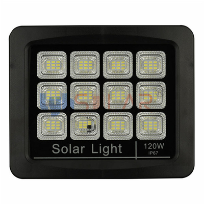20W Black Solar Flood Lights Outdoor With Motion Sensor IP65 Waterproof 2200lm Solar Security Light