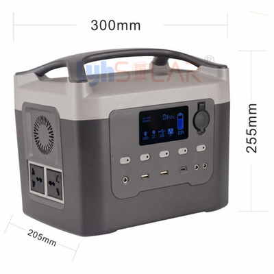 High Capacity Rechargeable Portable Power Station 600W For Outdoor Activities