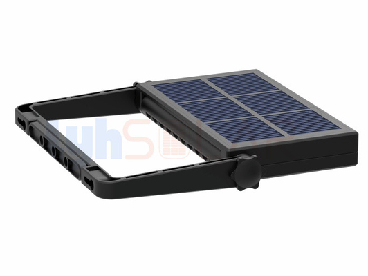 Black Pad Shape Solar Flood Lights Outdoor Over 1000Lm With CE RoHS Approval