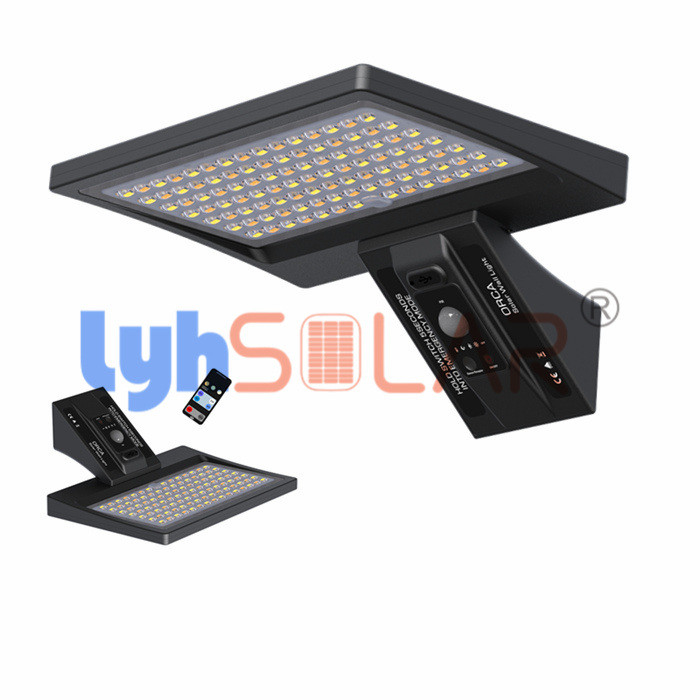 Black 8W Solar Deck Lights Outdoor Materials ABS And PC Lens Anti-UV
