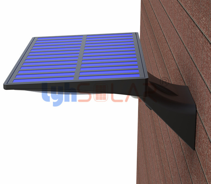 Whale Tail Shape Solar Motion Sensor Led Wall Light Smd2835 Chips