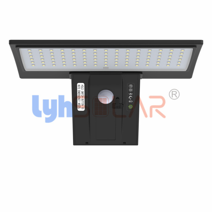 PIR Sensor Solar Sensor Wall Lights Wide Beam Angle 520 Lumen With 90pcs Of LED Chips