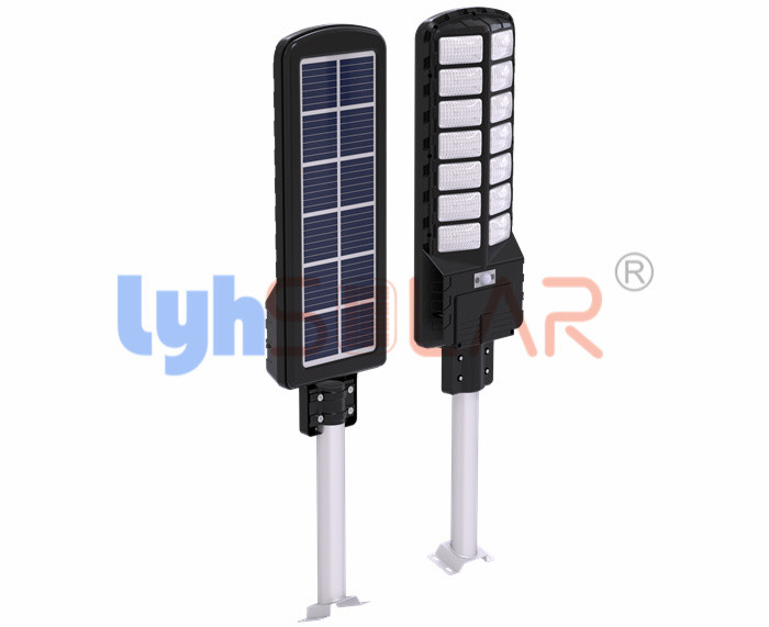 Led Solar Street Lights Outdoor Wide Beam Angle With High Lumen Output 2000Lm